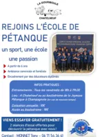 L'école de pétanque à Châtelneuf vous tente ?