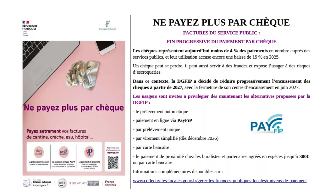 Payer autrement vos factures au trésor public