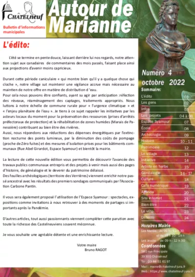 Bulletin municipal n°4 octobre 2022
